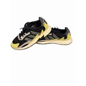 Adidas Tresc Run Mens Sz 11 Running Shoes Black Yellow Athletic Trainer Sneaker
